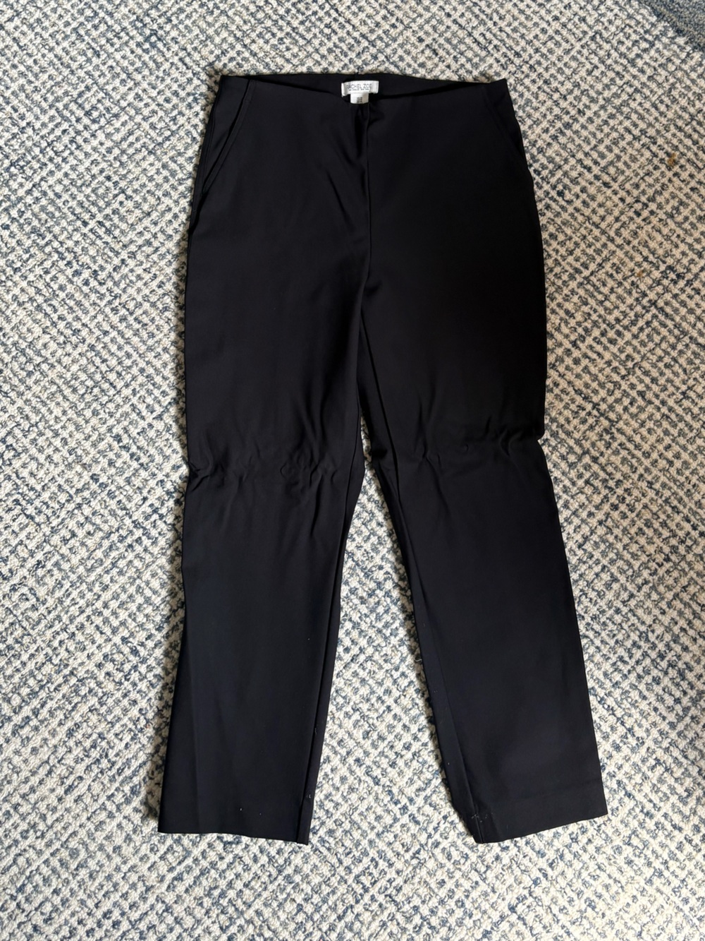 Rachel Zoe Black Straight-Leg Women's Pants